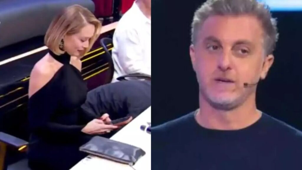 Luciano Huck brincou com a distração de Mariana e provocou o climão ao vivo