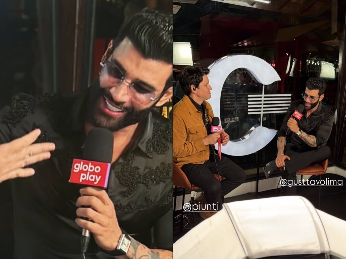 Gusttavo Lima conversou com André Piunti durante a Festa do Peão de Barretos