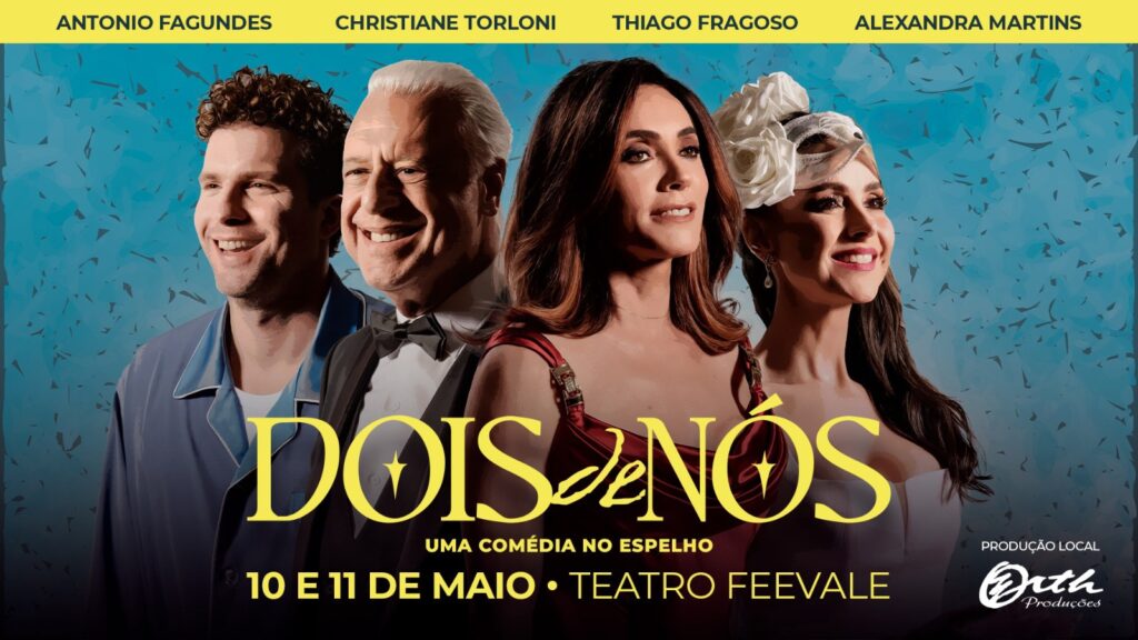 Christiane está em cartaz no Rio com a peça Dois de Nós, ao lado de Antonio Fagundes
