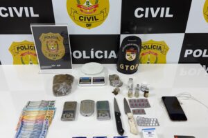 24 08 2026 pcdf prende suspeito e apreende adolescente por tráfico