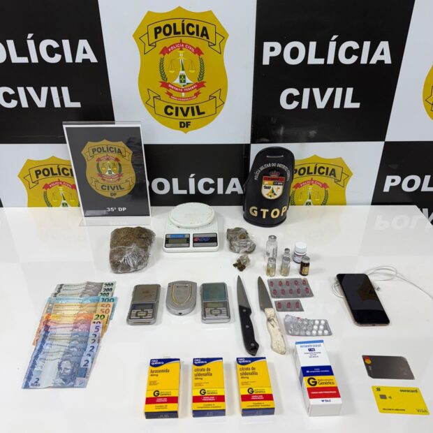 24 08 2026 pcdf prende suspeito e apreende adolescente por tráfico