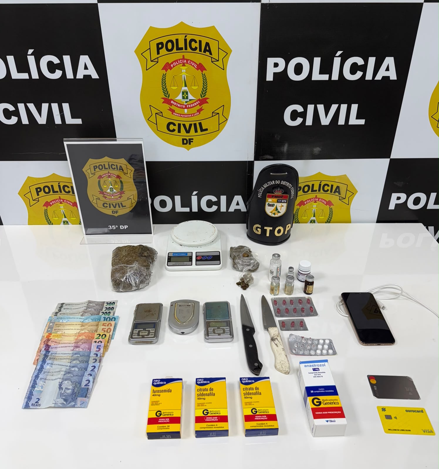 24 08 2026 pcdf prende suspeito e apreende adolescente por tráfico