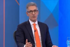 Romeu Zema foi questionado sobre feminicídio durante entrevista à TV Globo