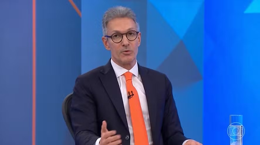 Romeu Zema foi questionado sobre feminicídio durante entrevista à TV Globo