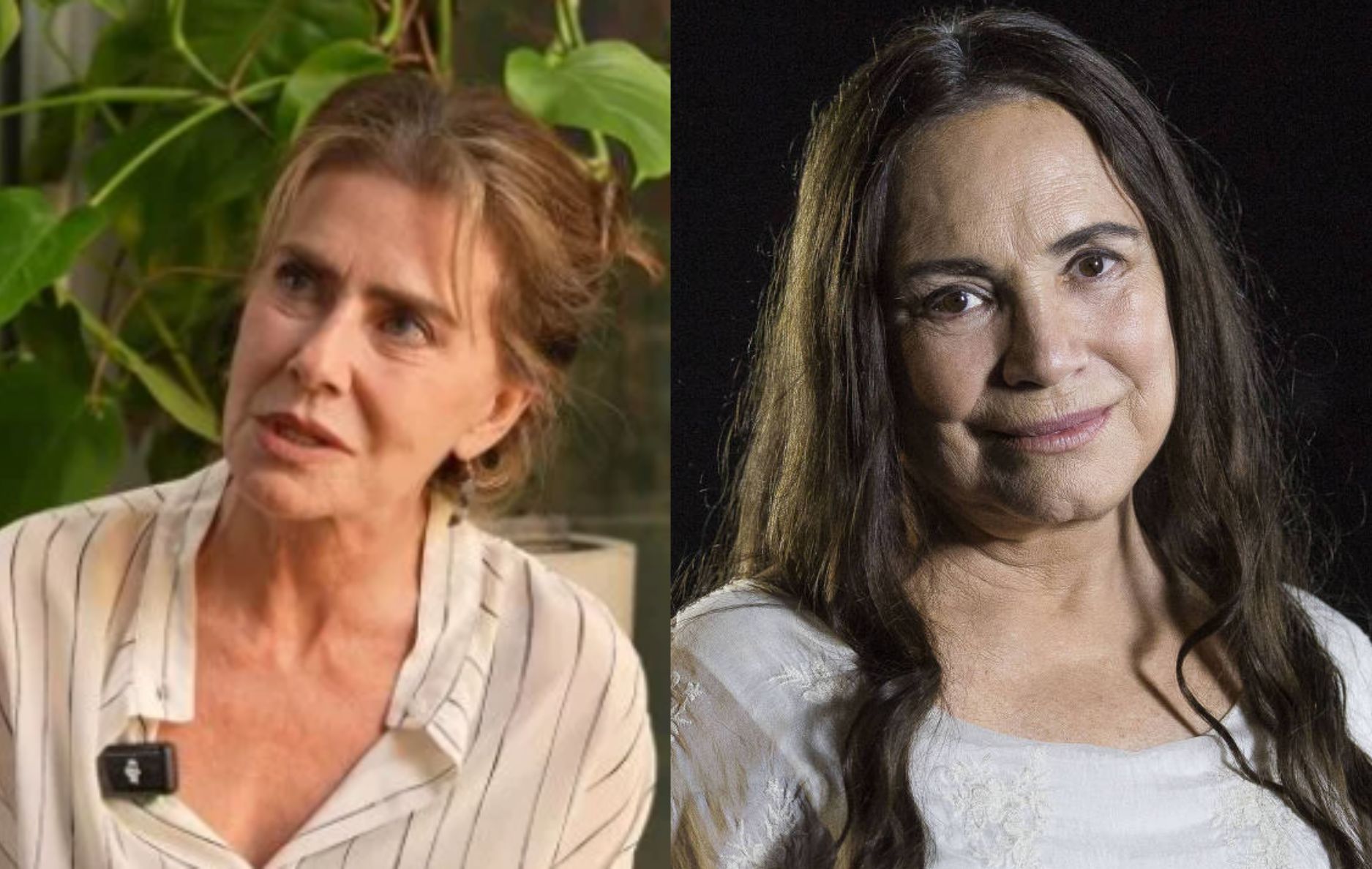Maitê Proença revelou que chegou a defender Regina Duarte das críticas por suas posições políticas, mas depois tentou conversar com a atriz durante sua passagem pela Cultura.