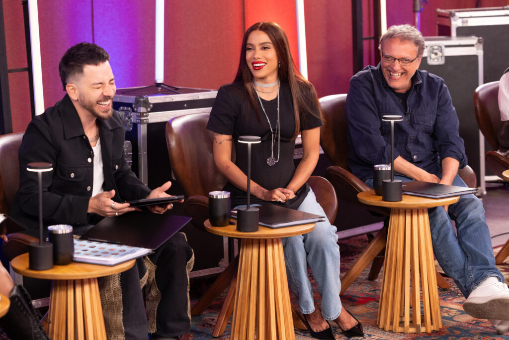 Junior, Anitta e Alexandre Castilho (produtor musical)
Globo/ Angélica Goudinho
