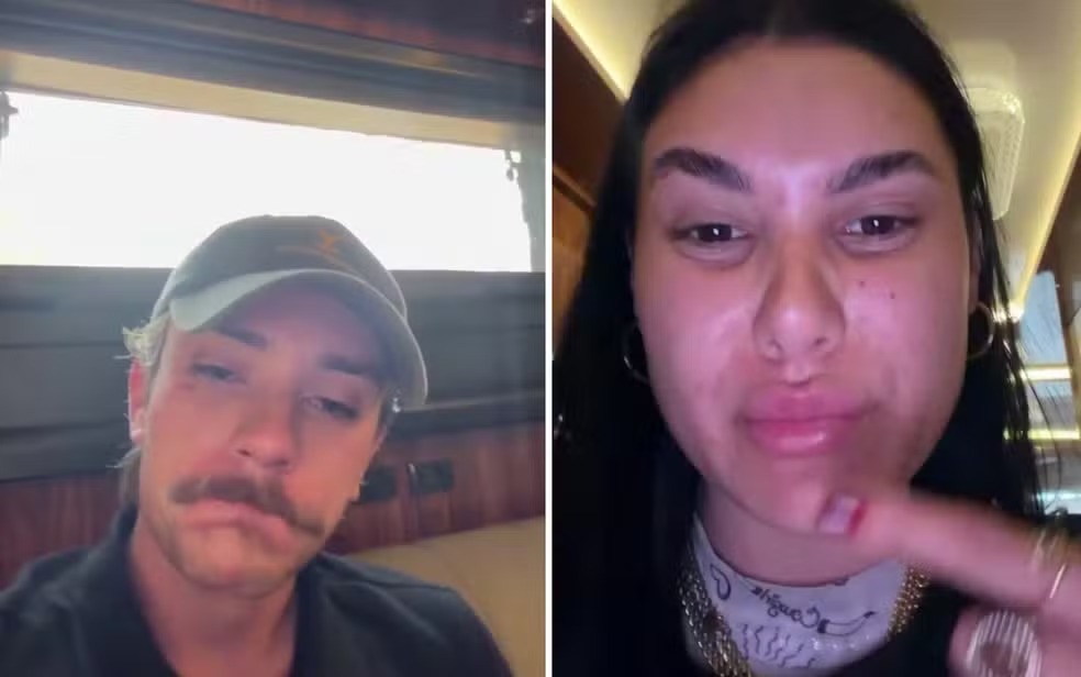 Miguel Mendes e Kelly Fazendeira relatam a confusão no camping de Barretos