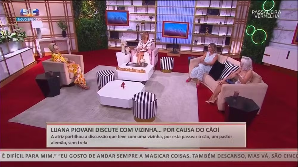 Comentários sobre o episódio levaram Luana Piovani a virar assunto em programa de TV português