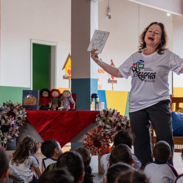 a literatura ganha voz, gesto e imaginação durante o evento cred miguel armond