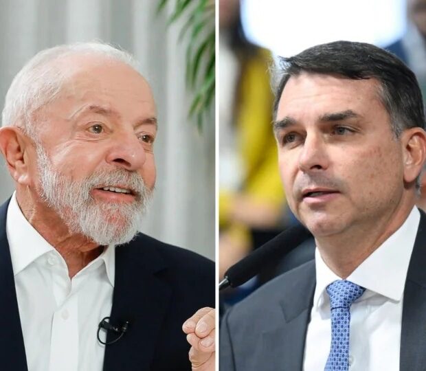 lula e flavio bolsonaro