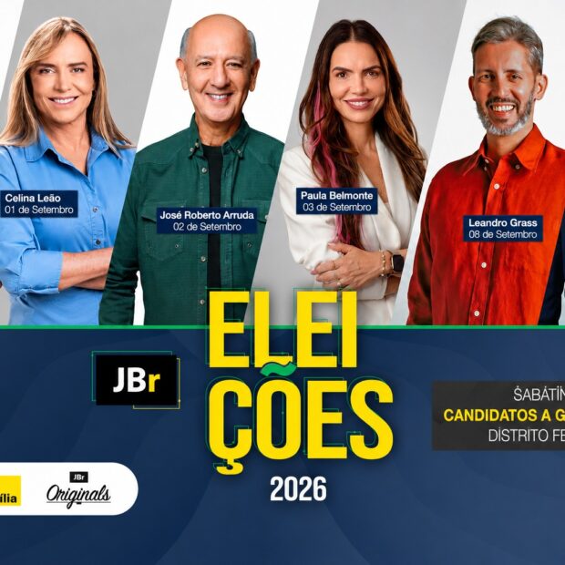 Arte de divulgação das sabatinas do JBr.