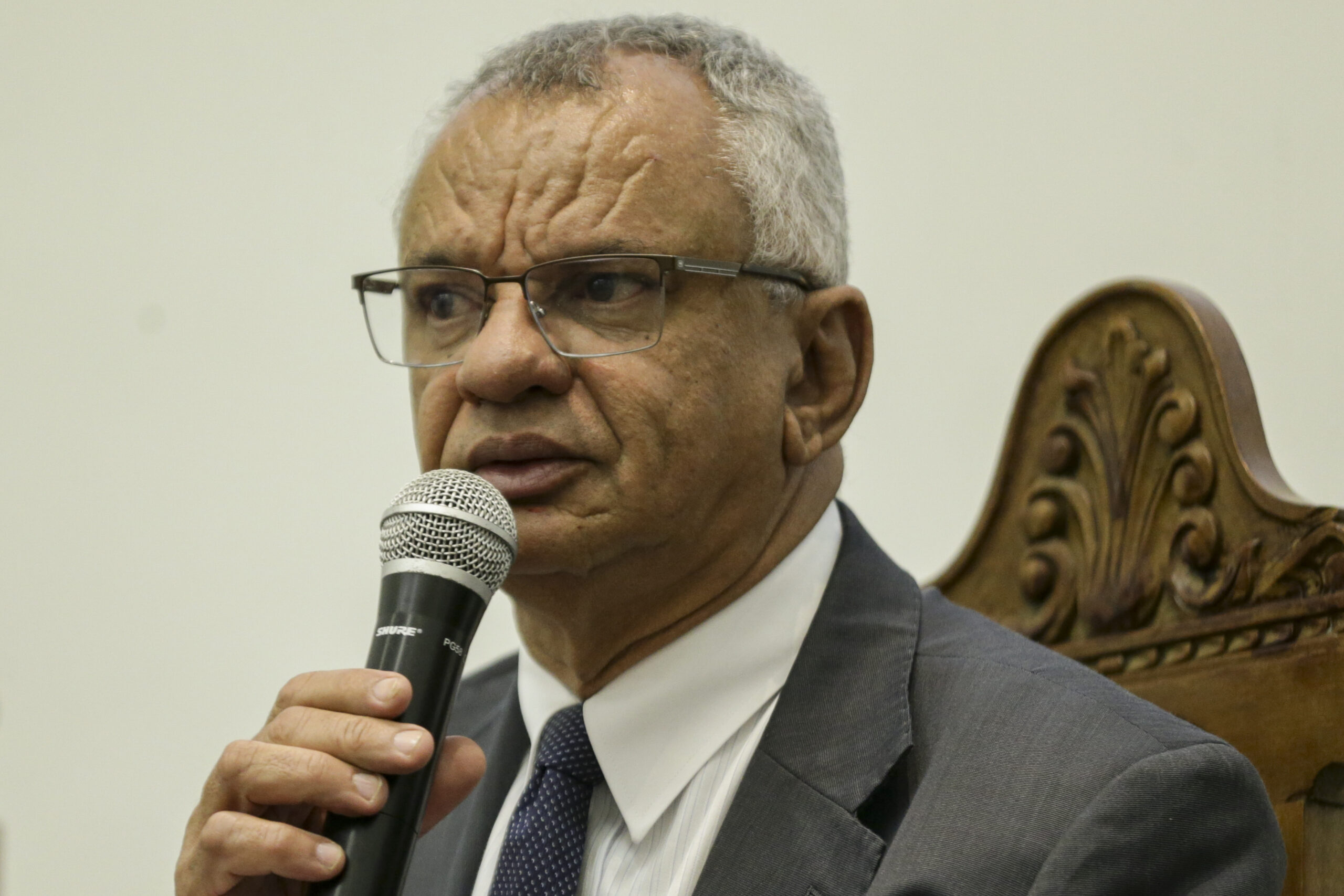 brasília (df), 12/06/2023 o ministro interino do trabalho, francisco macena, durante cerimônia de abertura da campanha alusiva ao dia mundial e nacional contra o trabalho infantil. foto: marcelo camargo/agência brasil