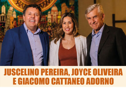 juscelino pereira, joyce oliveira e giacomo cattaneo adorno capa