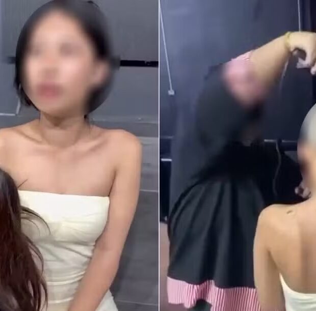 Foto 1: Jovem de 18 anos teve a cabeça raspada após não conseguir pagar conta em bar de Bangkok Foto 2: Vídeo do momento viralizou e provocou revolta nas redes sociais na Tailândia Jovem de 18 anos teve a cabeça raspada após não conseguir pagar conta em bar de Bangkok Foto 2: Vídeo do momento viralizou e provocou revolta nas redes sociais na Tailândia Foto 3: Gerente do estabelecimento é acusado de ter pressionado a jovem a assinar um acordo