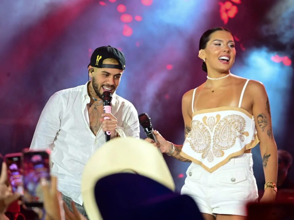  Ana Castela e Zé Felipe se reencontraram durante a Festa do Peão de Barretos