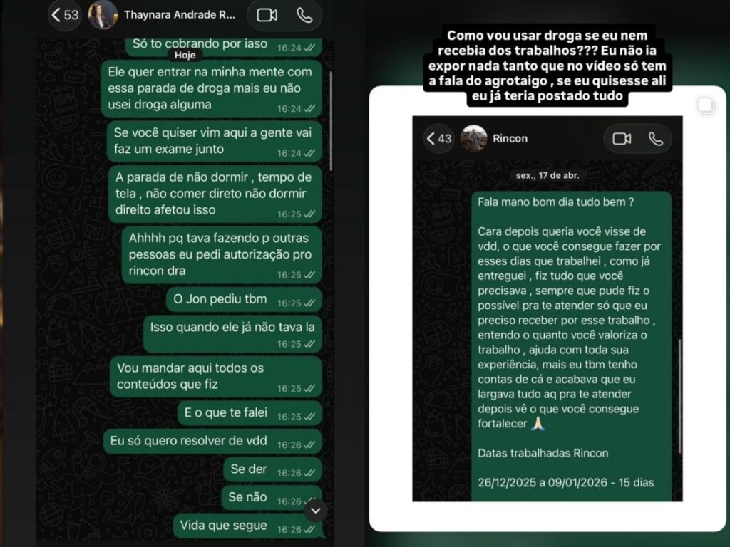 Agrotaigo admitiu ter dado um tapa em Luiz Felipe e apresentou outra versão para o episódio