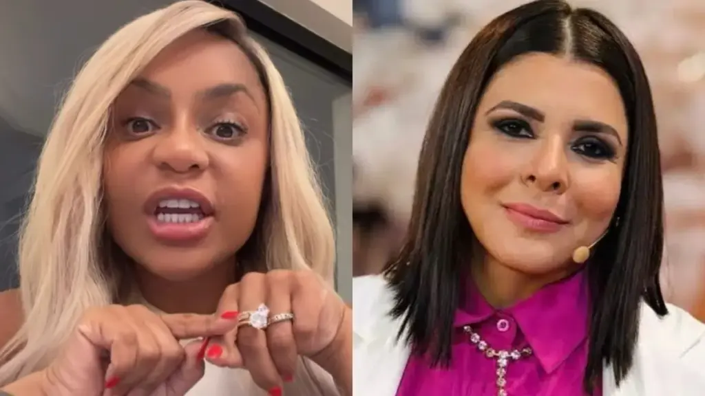 Cariucha não economizou nas palavras ao rebater Mara Maravilha: “A virilha da Xuxa tá lotando estádios. E o seu gogó? Tá lotando uma pracinha?”.