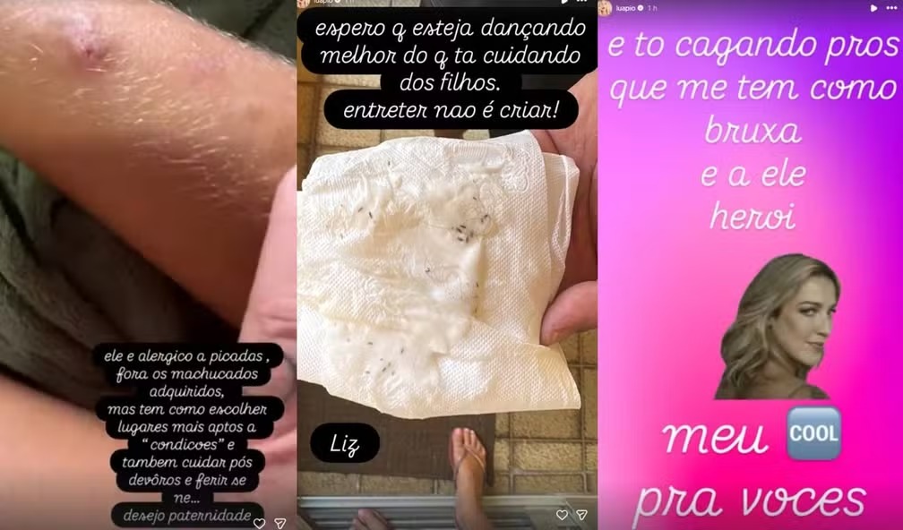 Pedro Scooby afirmou que a filha teria chegado de Portugal com piolhos
