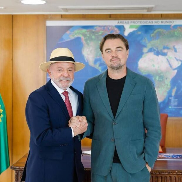 lula e leonardo dicaprio