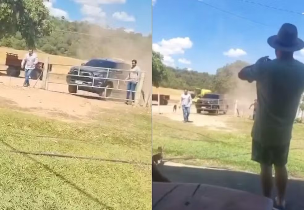 Vídeo mostra o suposto confronto entre os sócios da Fazenda Buriti.