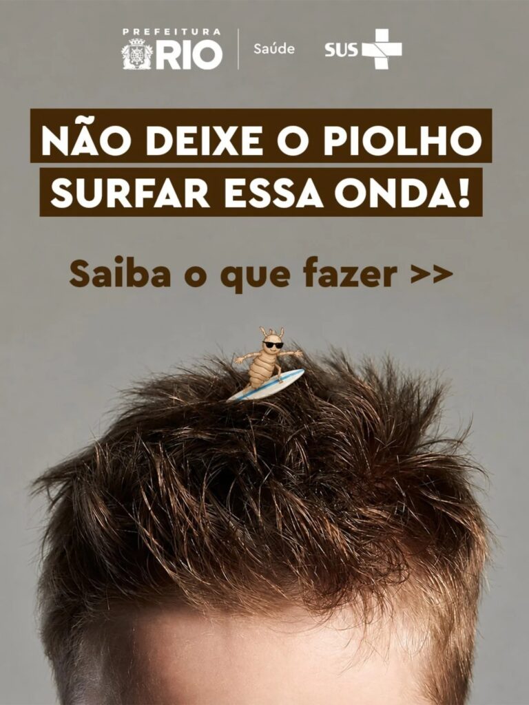 A Secretaria Municipal de Saúde do Rio aproveitou a repercussão da treta entre Luana Piovani e Pedro Scooby para orientar sobre prevenção e transmissão de piolhos.