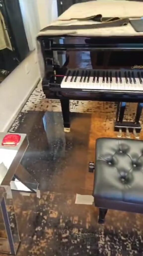 Piano avaliado em cerca de R$ 400 mil estaria entre os bens danificados