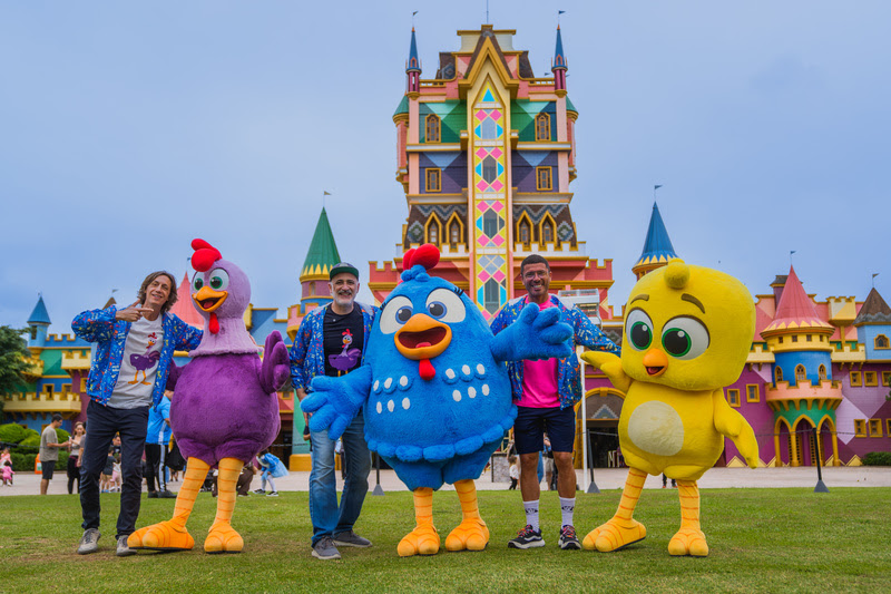 Galinha Pintadinha ganha espaço próprio no Beto Carrero World com atrações, espetáculos, loja, alimentação temática e encontros com personagens.