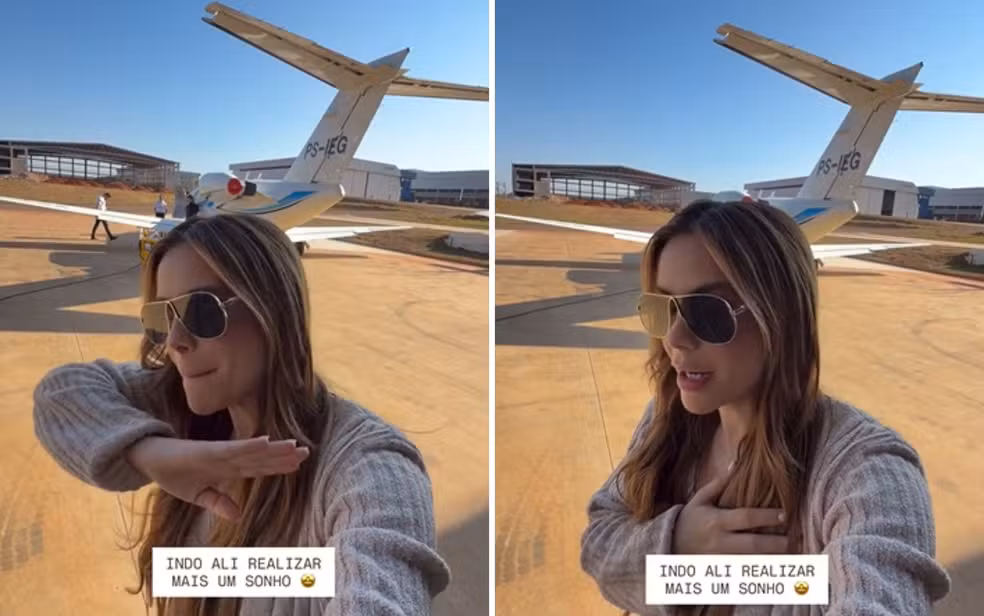 Dona do hit Peão Todo Tatuado, Mariana Fagundes tranquilizou os fãs após o pouso e seguiu viagem em outra aeronave para cumprir agenda na Globo.