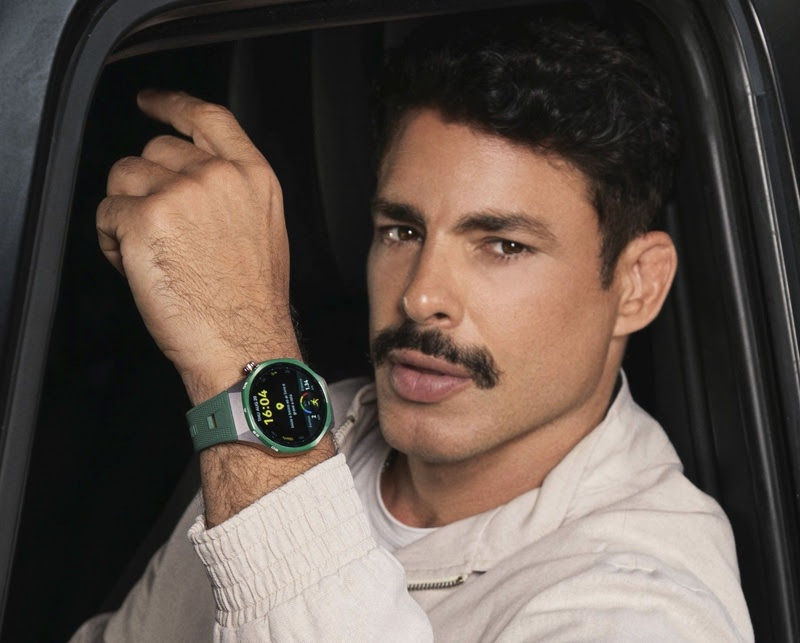 Huawei aposta novamente em Cauã Reymond para apresentar smartwatch com bateria de até 21 dias e mais de 100 modos de treino.