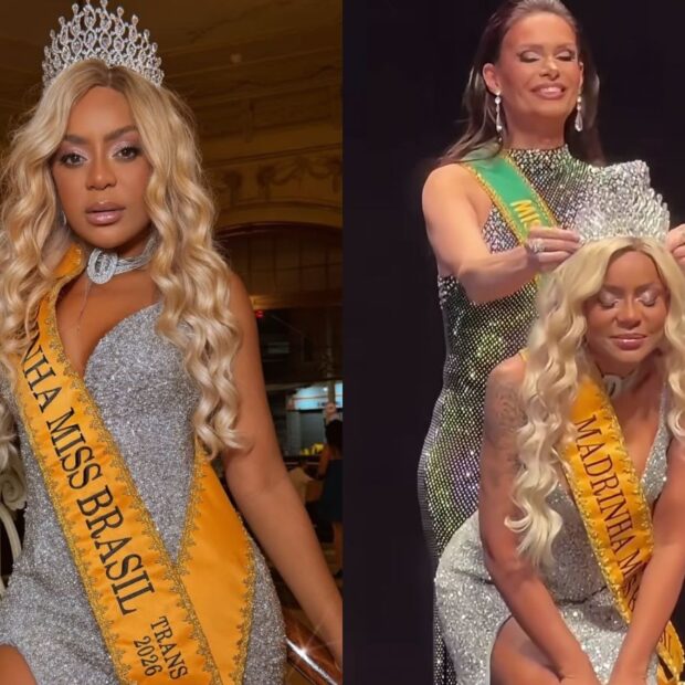 Cariúcha recebeu a coroa de Madrinha das Mulheres Trans durante cerimônia do Miss Brasil Trans Oficial