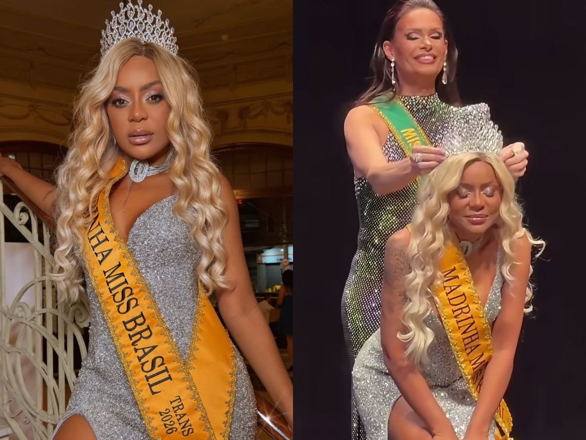 Cariúcha recebeu a coroa de Madrinha das Mulheres Trans durante cerimônia do Miss Brasil Trans Oficial