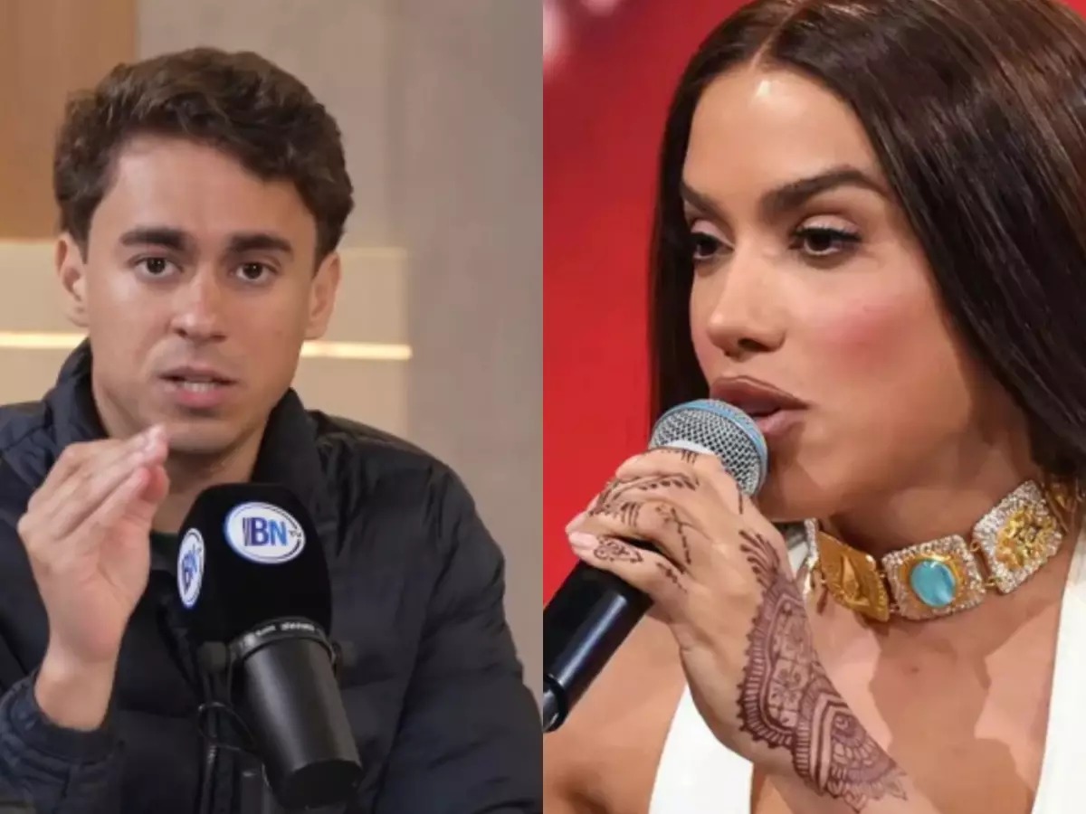 Nikolas Ferreira criticou Anitta durante entrevista ao “Show do Bacci”