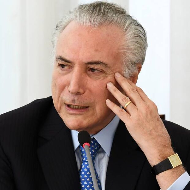 73945055 brazilian president michel temer speaks during a breakfast with journalists accredited to t