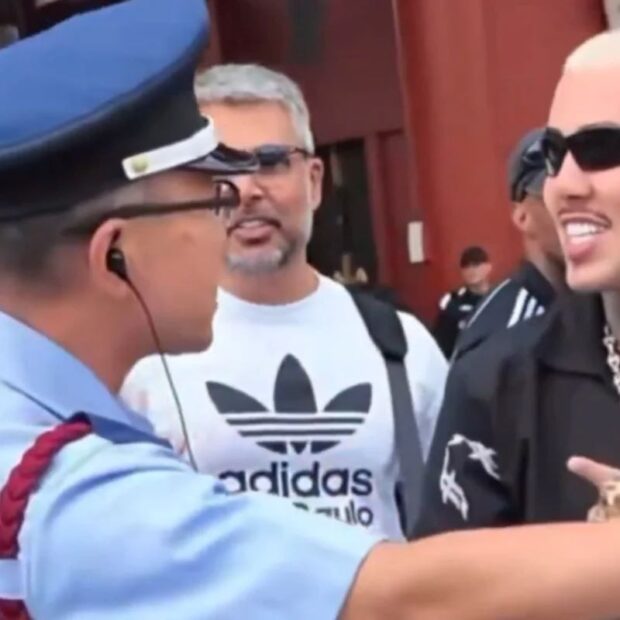MC Daniel foi advertido por policial após dançar em um templo