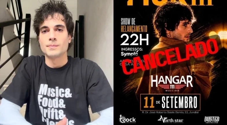 Comunicado sobre o cancelamento do show em Jundiaí
