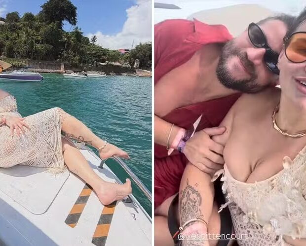 Thais Carla durante viagem pela Bahia