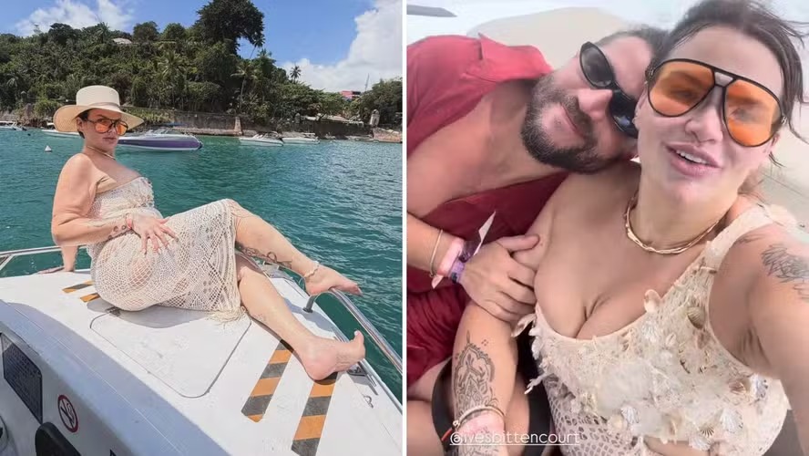 Thais Carla durante viagem pela Bahia