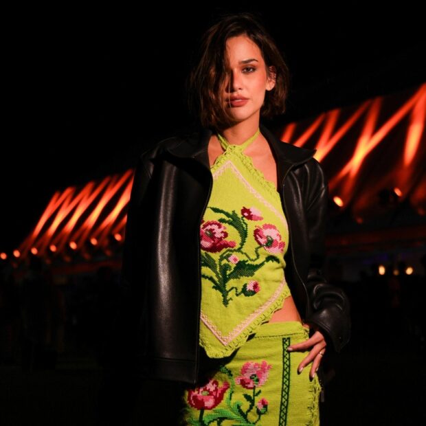Theresa Fonseca aproveitou uma folga nas gravações de A Nobreza do Amor para curtir o último dia do Rock in Rio - Divulgação