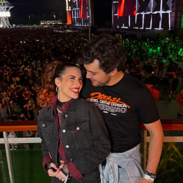 Lívian Aragão curtiu o Rock in Rio acompanhada do oftalmologista Aurélio Vilar, de 39 anos - Reprodução Instagram