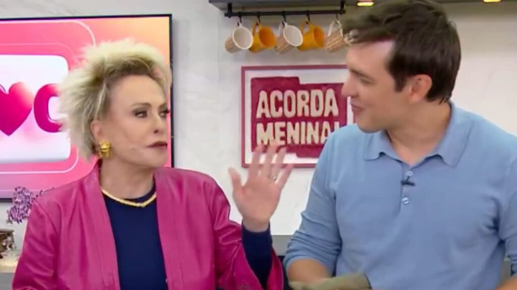 Apresentadora se irritou com as respostas longas do jornalista esportivo