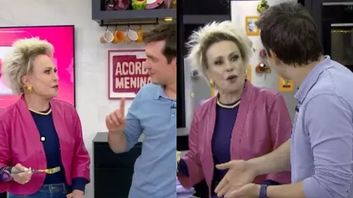 Ana Maria Braga e Alessandro Jodar provaram estrogonofe de repolho no “Mais Você”