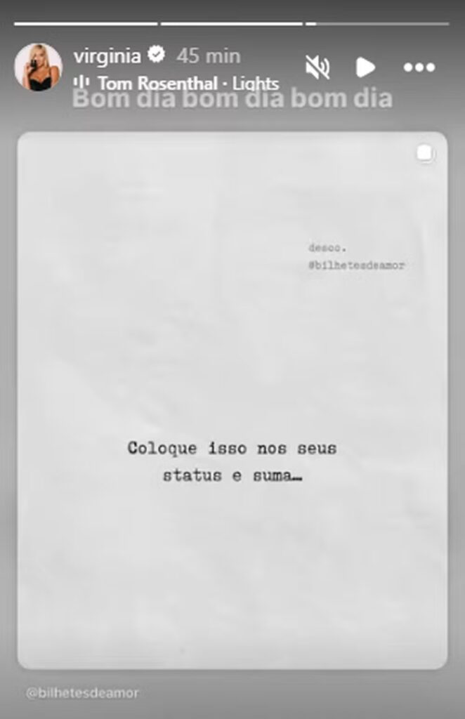 Influencer compartilhou mensagens reflexivas e sugeriu que poderia se afastar das redes 
