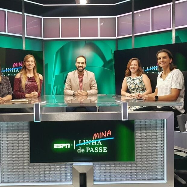 Comentarista foi a primeira mulher a ocupar a bancada do “Linha de Passe”