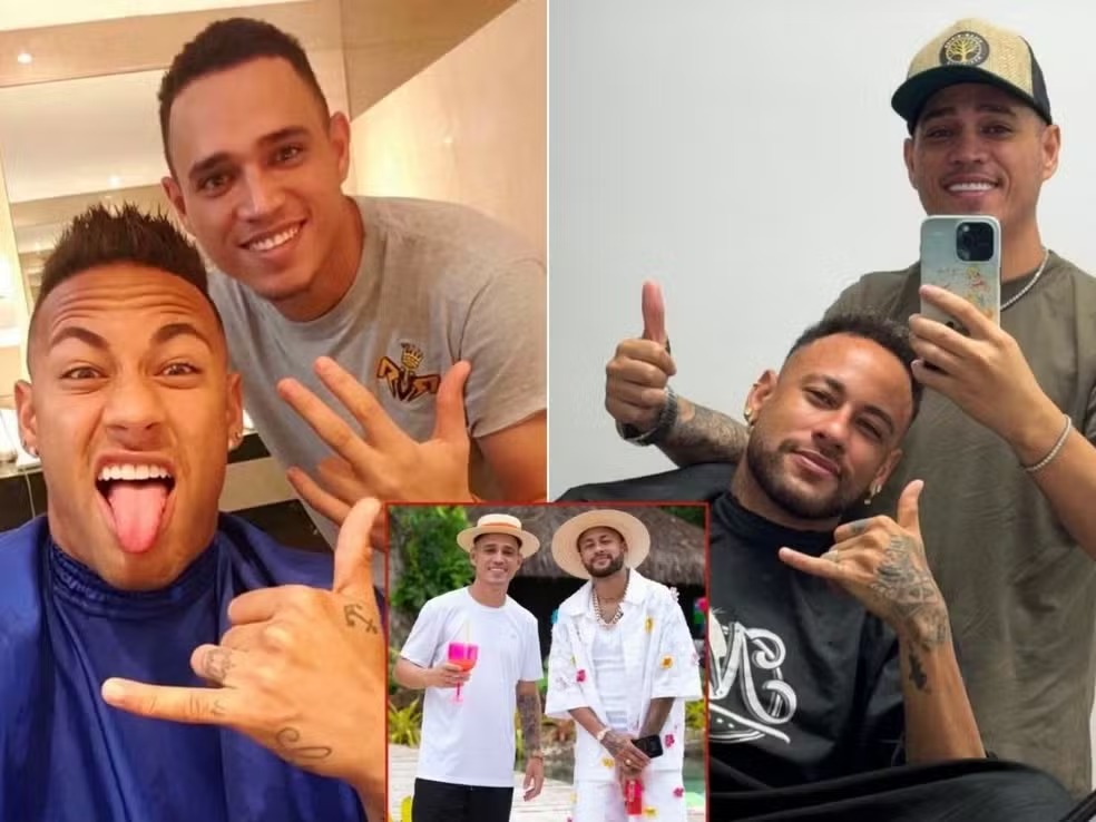 Barbeiro atende Neymar desde 2015 e acompanhou o jogador em grandes competições