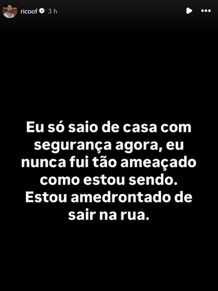 Influenciador disse que passou a sair de casa com segurança