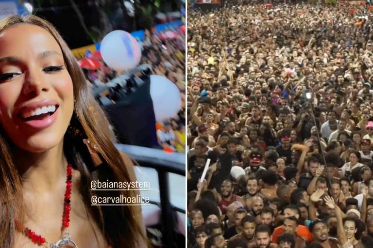 Fãs da cantora puxaram gritos políticos durante a festa de coroação