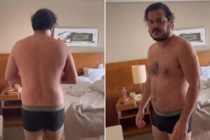 Antônio Rueda aparece em vídeos gravados em um quarto de hotel em São Paulo