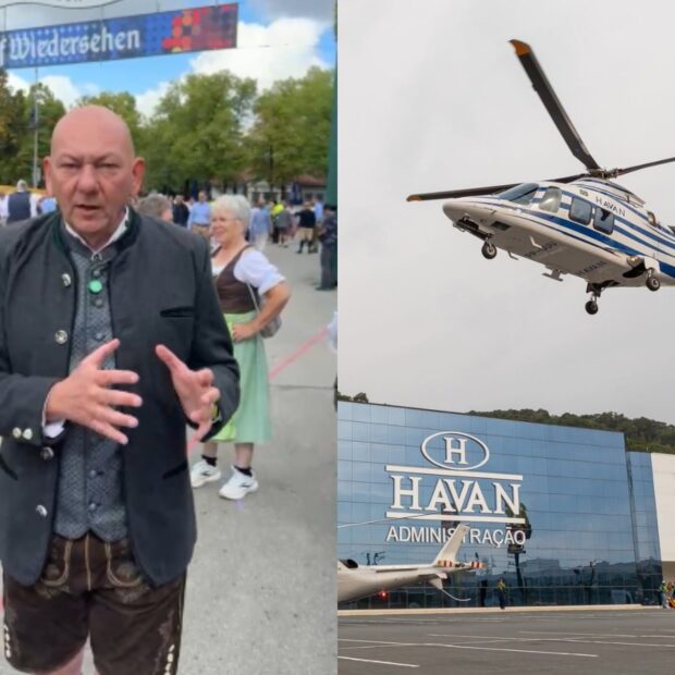 Luciano Hang, empresário da Havan, que colocou helicópteros à disposição das buscas