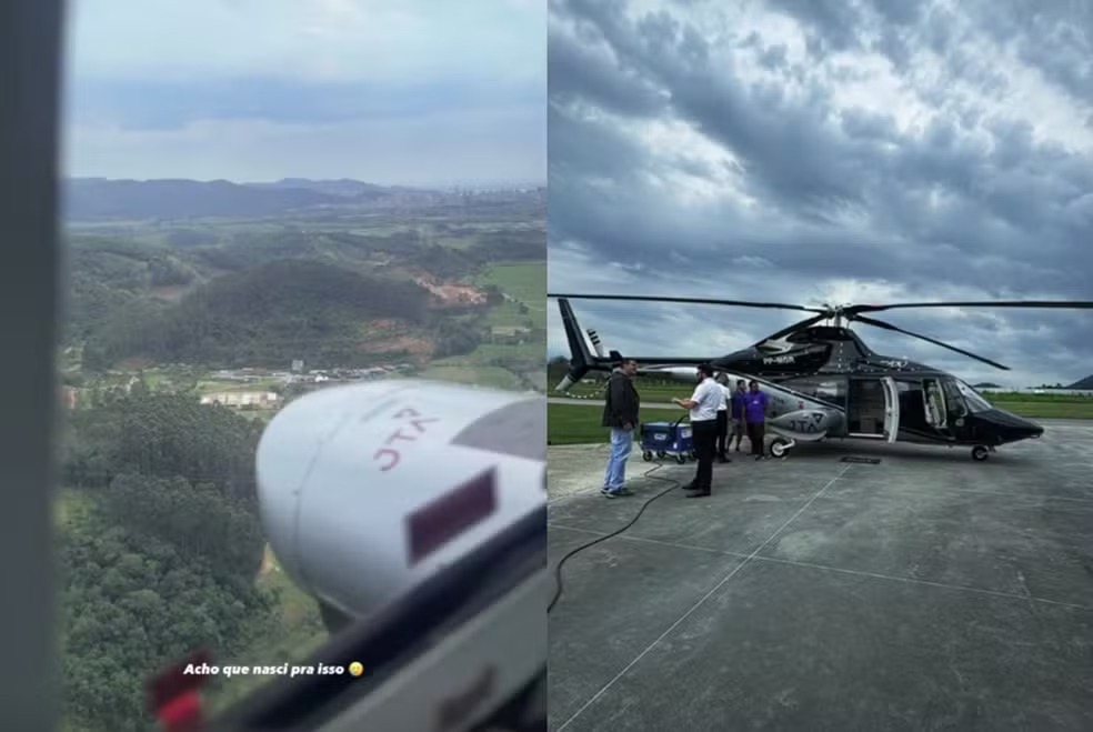  Helicóptero Bell 430, modelo da aeronave procurada pelas equipes de resgate