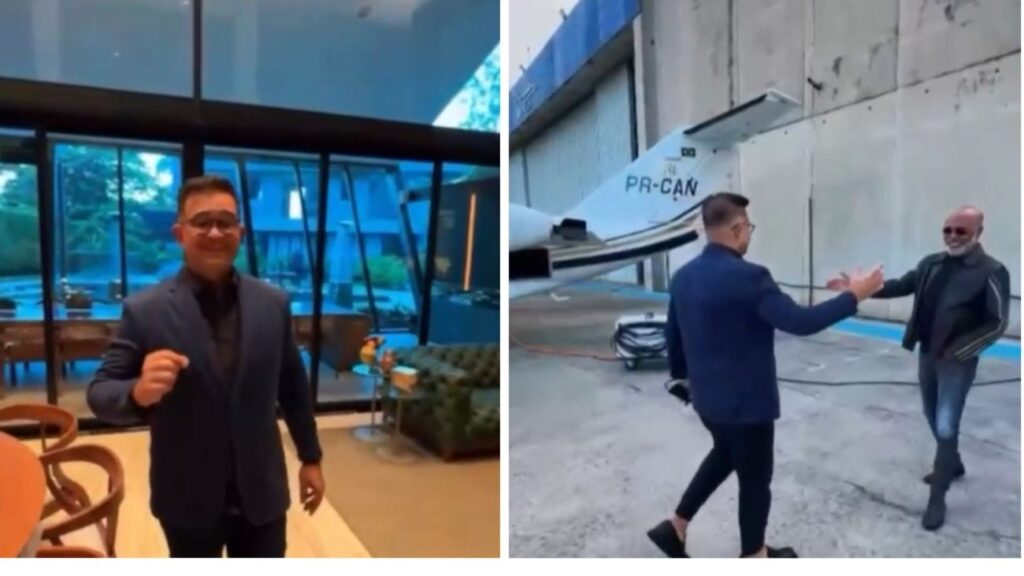 Bruno Avelar e Rick antes da viagem em Santa Catarina
